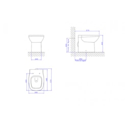 Vaso Sanitário Convencional Flex P38 Branco Deca