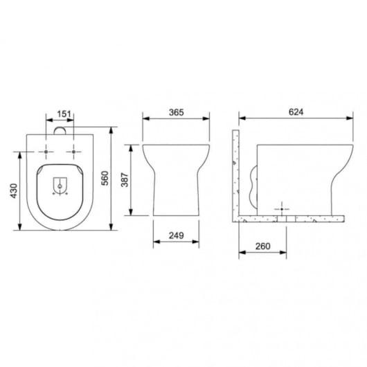 Vaso Sanitário Convencional Nexo Matte Black Roca - Imagem principal - 753a36df-9c24-4d71-9c51-2cc2eb94a3da