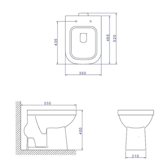 Vaso Sanitário Convencional Quadra P21 Branco Deca - Imagem principal - dc4db6cb-deeb-406b-b877-d32a11bceed7