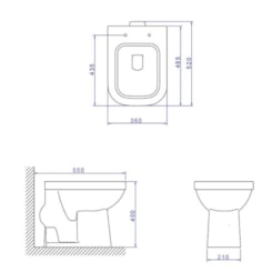 Vaso Sanitário Convencional Quadra P21 Branco Deca