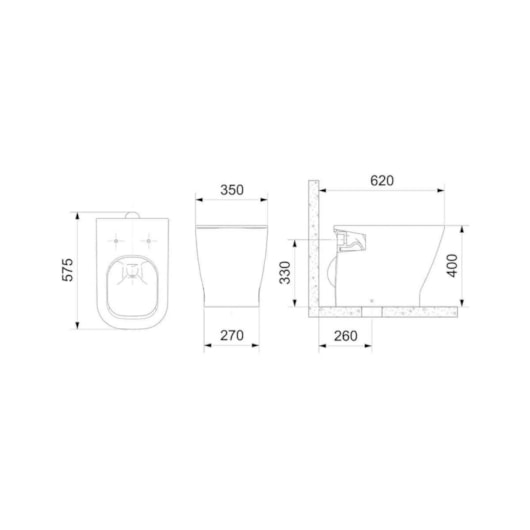 Vaso Sanitário Convencional Sifonica Gap Mate Black Roca - Imagem principal - 472c5a29-17de-4b30-9059-e1d96e667ba0