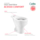 Vaso Sanitário De Acessibilidade Para Caixa Acoplada Sem Abertura Frontal Acesso Confort Celite - f1693be0-369c-4667-8a0d-d67c1db2e659