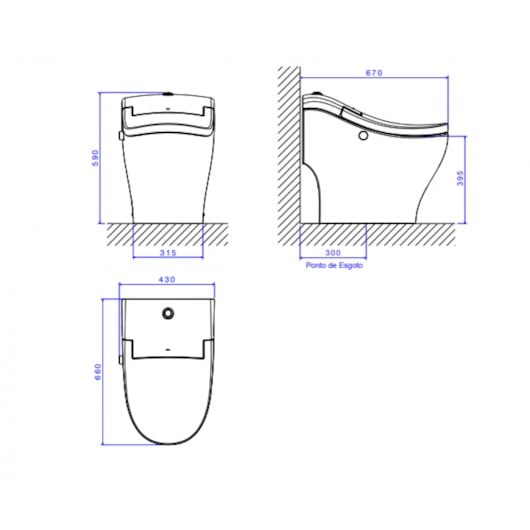 Vaso Sanitário Eletrônico Com Caixa Integrada Single Extreme Branco 127V Deca - Imagem principal - 109faf1c-7119-48cd-9573-e52c8aab001e