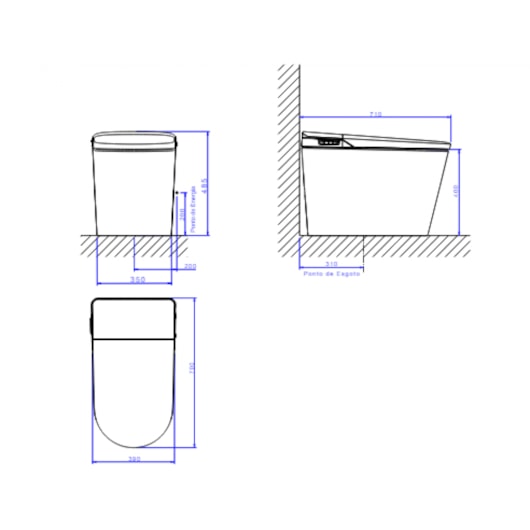 Vaso Sanitário Eletrônico High Tech Branco Deca 127V - Imagem principal - 8fc275a6-c97a-4c3f-9cdf-4f80f0b290ce