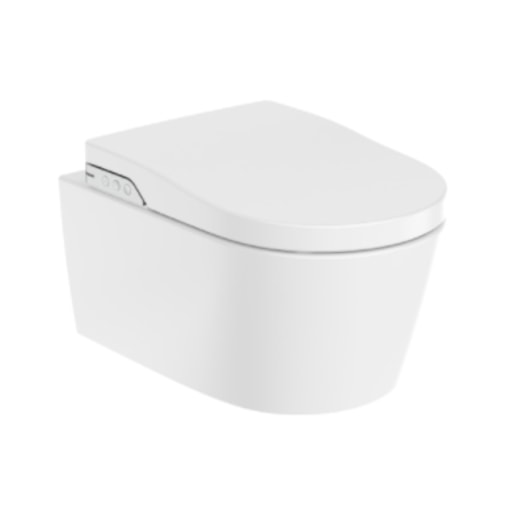 Vaso Sanitário Eletrônico Suspenso In-Wash Inspira Round Rimless Branco Roca 220v - Imagem principal - 86dc8a3d-8321-4530-bd00-d6490f1cfe44