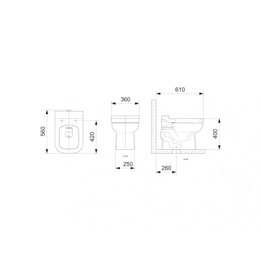 Vaso Sanitário Elite Branco Celite - Imagem principal - 6fa006e1-cb35-46d0-8ae4-fe7a49aac23c