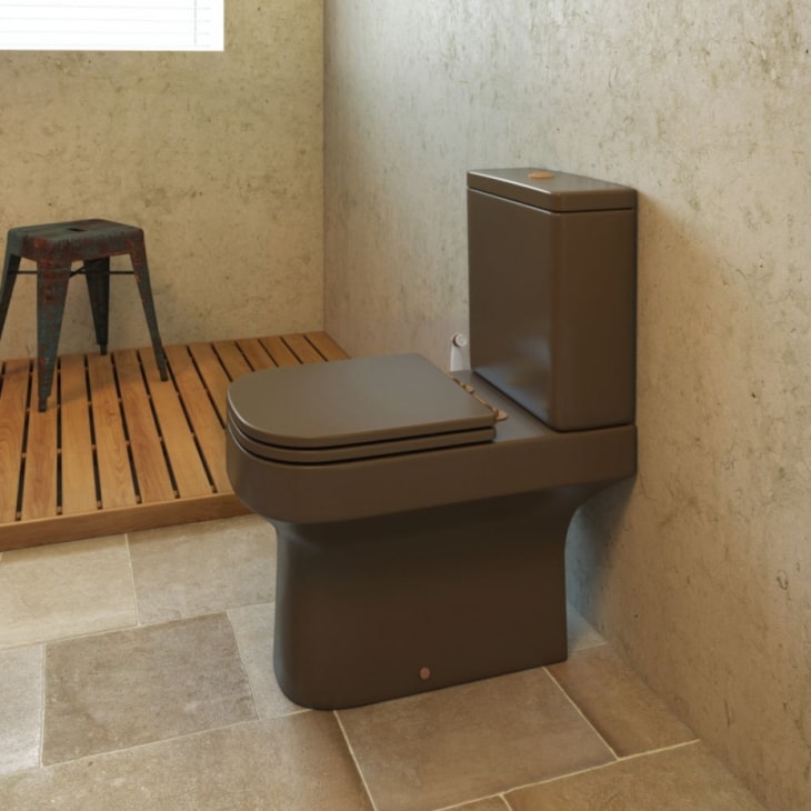 Vaso Sanitário Para Caixa Acoplada Piano P.330 Marrom Fosco Deca