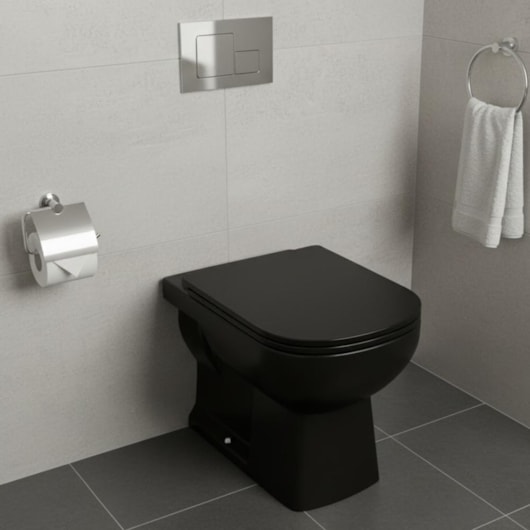 Vaso Sanitário Para Caixa Acoplada Quadra Ébano Deca - Imagem principal - 615793d6-12d3-46e8-b112-304f572b510a