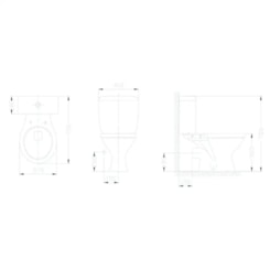 Vaso Sanitário Para Caixa Acoplada Saída Horizontal Flamingo Branco Incepa