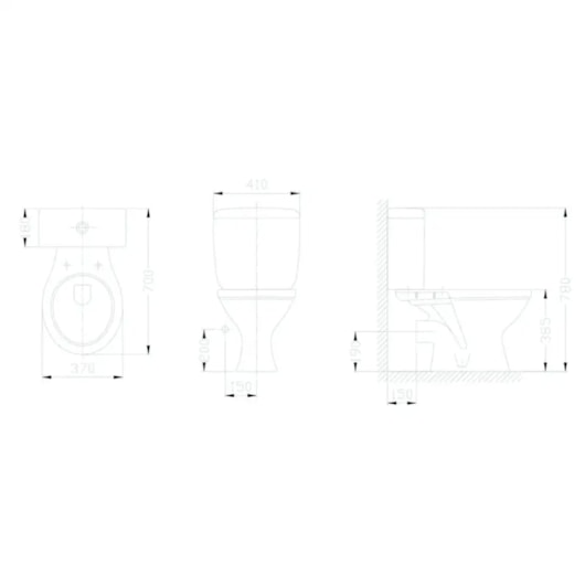 Vaso Sanitário Para Caixa Acoplada Saída Horizontal Flamingo Branco Incepa - Imagem principal - b26fee44-bc11-4bae-8256-d540b2c59111