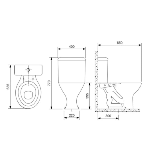 Vaso Sanitário Para Caixa Acoplada Saveiro Branco Celite - Imagem principal - 933a00f4-6d6f-4135-9108-4d27562ee30f