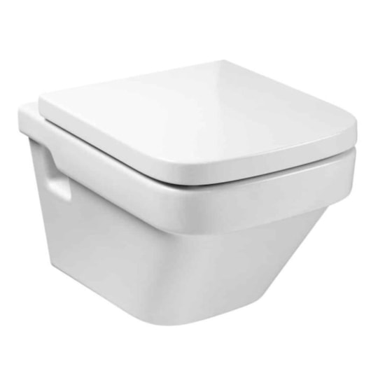 Vaso Sanitário  Suspenso Rimless Dama N Branco Roca - Imagem principal - d65f8f51-e05c-4730-9693-eb583cbb1af9