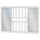 Veneziana 6 Folhas Liso Com Grade Alumínio Soft Branco MGM 120x150cm - 4bedac92-0cec-413f-88c5-99a5f129e175