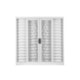 Veneziana 6 Folhas Vidro Liso Com Grade Elo Branco MGM 120x200cm - 2fef1531-5775-4363-b4d0-7dceef1c4b8c
