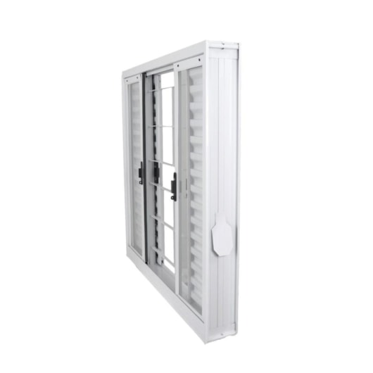 Veneziana 6 Folhas Vidro Liso Com Grade Quadriculada Branco MGM - Imagem principal - 4dd85e92-7f4b-4799-98e2-d0eee6c7e133