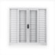 Veneziana 6 Folhas Vidro Liso Com Grade Quadriculada Branco MGM - da3cfe2b-9d07-452b-832e-fc138afa7b8d