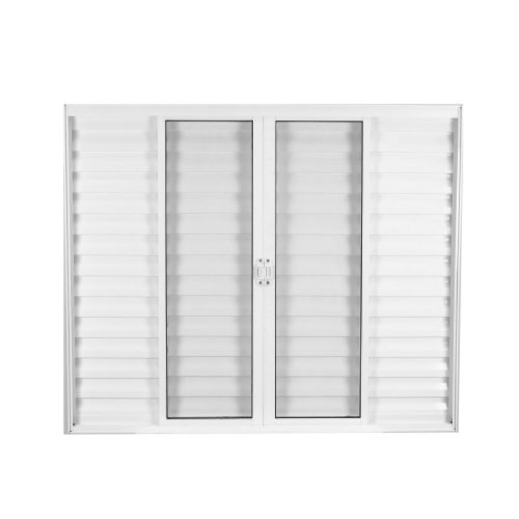 Veneziana 6 Folhas Vidro Liso Soft Plus Branco Mgm