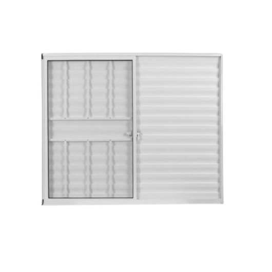 Veneziana De Correr De Alumínio Soft Plus 3 Folhas Branco MGM 100x120cm - Imagem principal - 54deffa0-9d92-4ccb-a539-38d5ebd3cd76