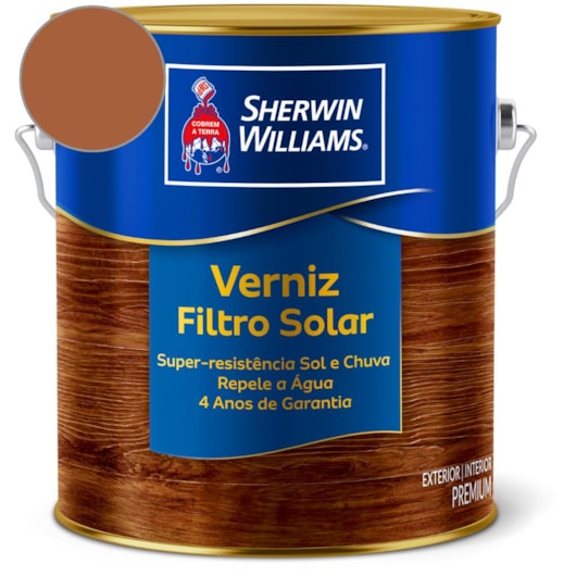Verniz Filtro Solar Brilhante Imbuia Sherwin Williams 3,6L - Imagem principal - 77460f9e-137c-4bf2-b4e0-b6ee5eae30c4