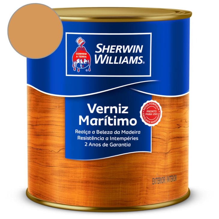 Verniz Marítimo Brilhante Incolor Sherwin Williams 0,9L
