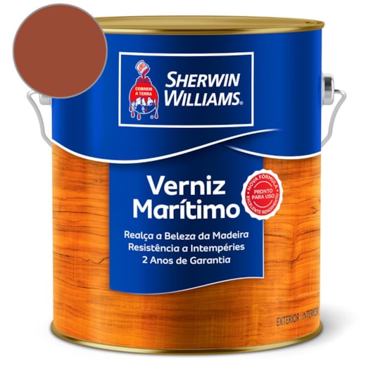 Verniz Marítimo Brilhante Mogno Sherwin Williams 3,6L - Imagem principal - 59acd6e1-ff36-4a1f-a1f0-ad148efd99a0