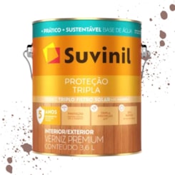 Verniz Proteção Tripla Base Agua Imbuia Suvinil 3,6L