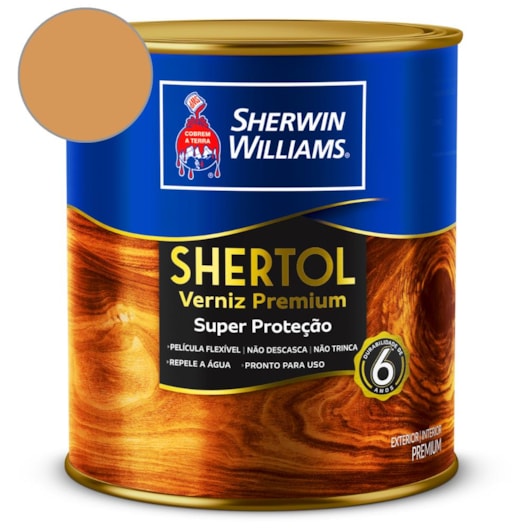 Verniz Shertol Acetinado Incolor Sherwin Williams 0,9L - Imagem principal - 41cd95a8-2efa-4f11-95a7-e154c1965bf5