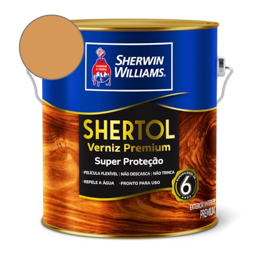 Verniz Shertol Acetinado Incolor Sherwin Williams 3,6L - Imagem principal - c4b78dd2-8666-4126-9fad-dfc0e7c7c196