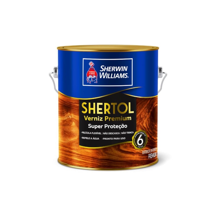 Verniz Shertol Acetinado Incolor  Sherwin-Williams3,6L