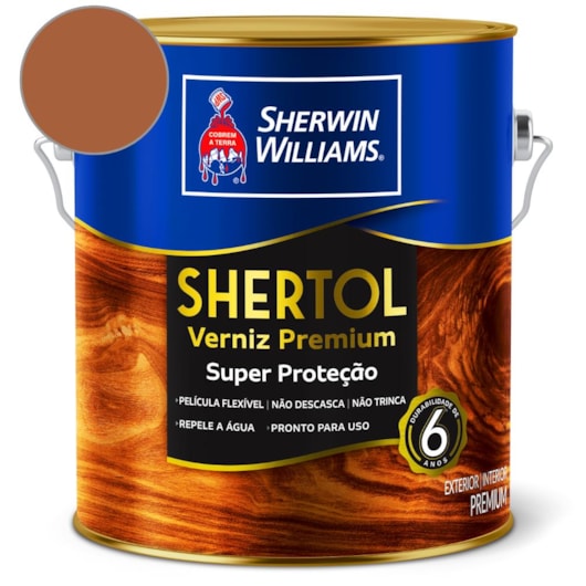 Verniz Shertol Brilhante Imbuia Sherwin Williams 3,6L - Imagem principal - 3b958917-c035-445f-8fe6-48f2adbac987