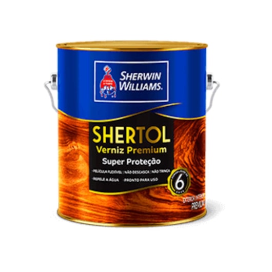 Verniz Shertol Brilhante Incolor  Sherwin-Williams 3,6L - Imagem principal - 774613bf-2df0-419f-9ebe-e95dcdaa249c