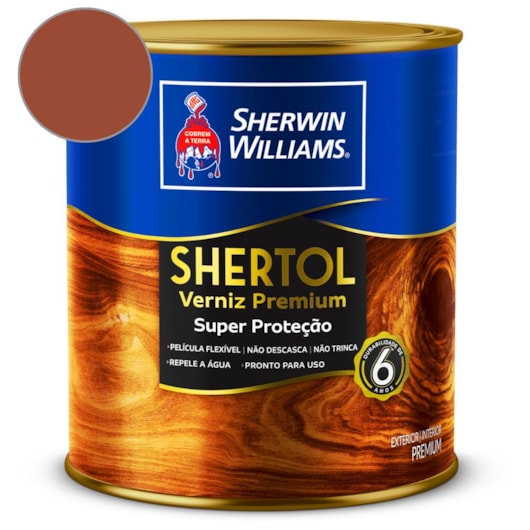 Verniz Shertol Brilhante Mogno Sherwin Williams 0,9L - Imagem principal - f54c29bc-95ab-4655-a1b5-b93ed7299465