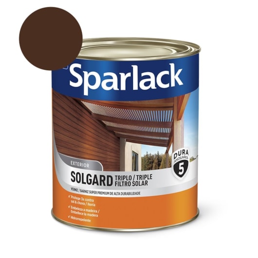 Verniz Solgard Triplo Filtro Solar Acetinado Mogno 900ml Sparlack Coral - Imagem principal - c5ce5978-d297-4eec-9ce3-f3f38264f729