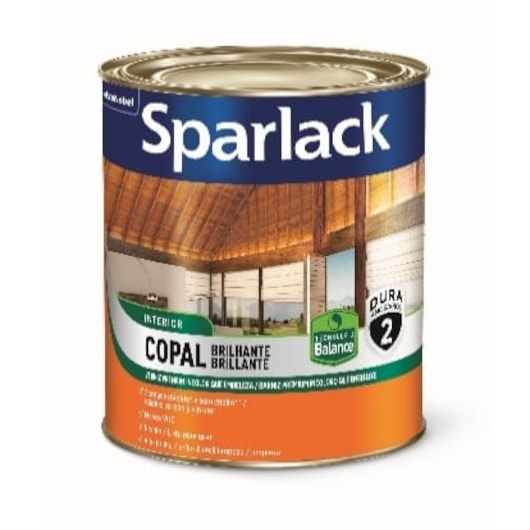 Verniz Sparlack Copal Brilhante Incolor Balance 900Ml Coral - Imagem principal - c5ccfde8-89d0-4c8b-bab9-4f044af427a0