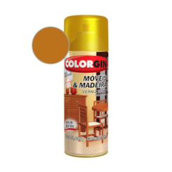 Verniz Spray  Brilhante Móveis E Madeira Imbuia Colorgin 225g