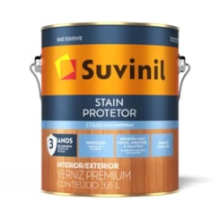 Verniz Stain Protetor Acetinado Incolor Suvinil 3,6L