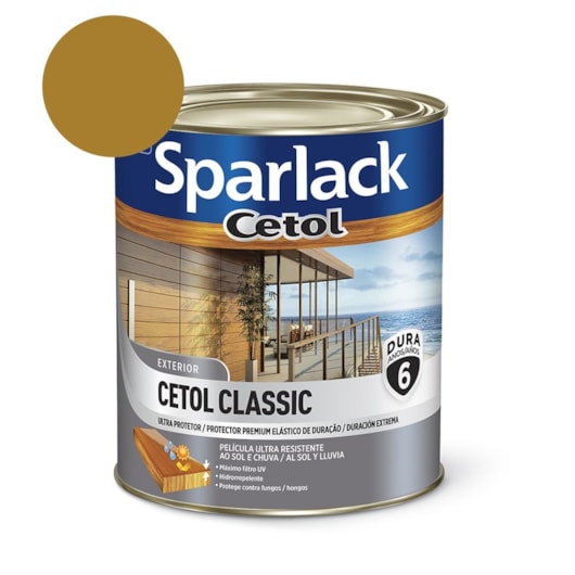 Verniz Ultra Protetor Cetol Acetinado Canela 900ml Sparlack Coral - Imagem principal - a895e8a8-c756-4198-b695-540b962e0da7