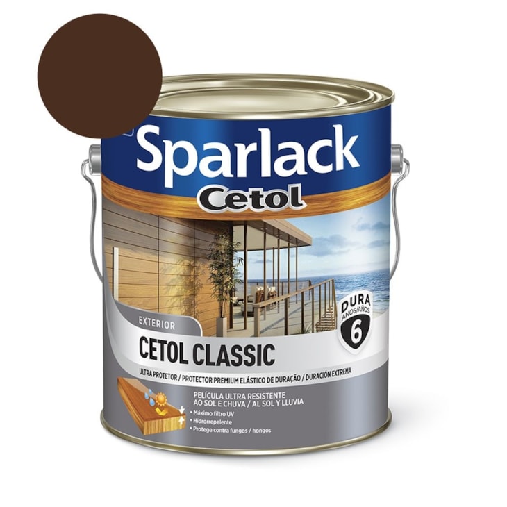 Verniz Ultra Protetor Cetol Acetinado Mogno Sparlack Coral 3,6L