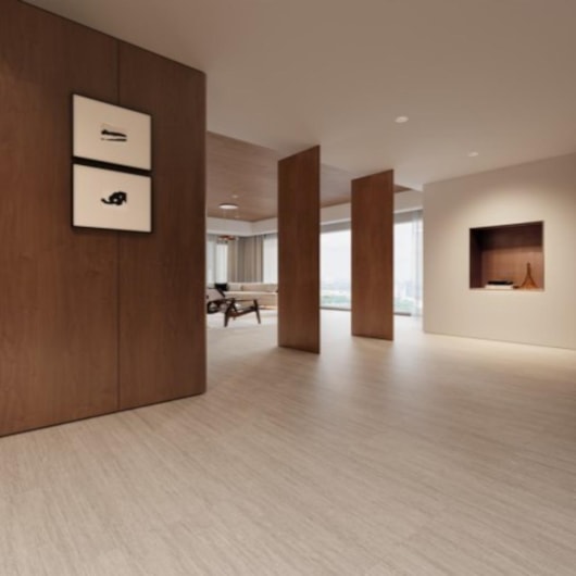 Vinílico Biancogres Studio Travertino Romano Innova Click Acetinado 46x92 cm Retificado - Imagem principal - 52f5aa7f-fbb5-41cd-9f0d-326cf52b2fe3